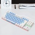 thumbnail image 3 of 87 teclas Teclados para juegos con cable Interruptor azul impermeable a prueba de salpicaduras ergonómico Computadora de azul CUTICAT Teclado mecánico, 3 of 8