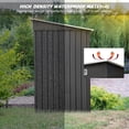 thumbnail image 6 of Catrimown All Weather Shed Metal, 70.24"x 72.44"x 47.24", Gray, 6 of 7