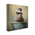 thumbnail image 4 of Stupell Industries Hippo Rustic Tub Animals & Insects Painting Gallery Wrapped Canvas Art Print Wall Art, 17 x 17, 4 of 8