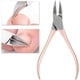 thumbnail image 3 of Pinza para cutículas, tijera de acero inoxidable, removedor de piel muerta, cortauñas encarnadas para salón de uñas, herramienta de manicura y pedicura en el hogar(oro rosa), 3 of 5