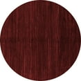 thumbnail image 1 of Ahgly Company Machine Washable Indoor Round Abstract Red Modern Area Rugs, 3' Round, 1 of 4