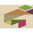 thumbnail image 1 of Ahgly Company Machine Washable Indoor Rectangle Transitional Khaki Gold Area Rugs, 3' x 5', 1 of 7