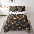 thumbnail image 2 of Castle Fairy Geometric Checkered Bedding Comforter Set,Retro Plaid Grid King Bedding Sets, 2 of 8