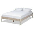 thumbnail image 1 of Baxton Studio Colette Mid-Century Wood Platform Full Bed in White Oak, 1 of 9