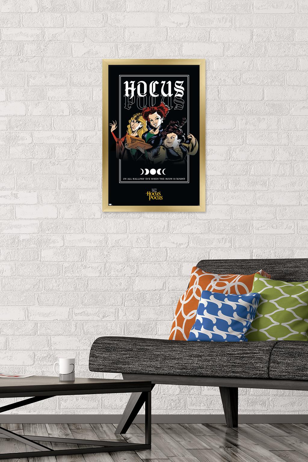 Disney Hocus Pocus - Moon Wall Poster, 14.725" x 22.375" Framed