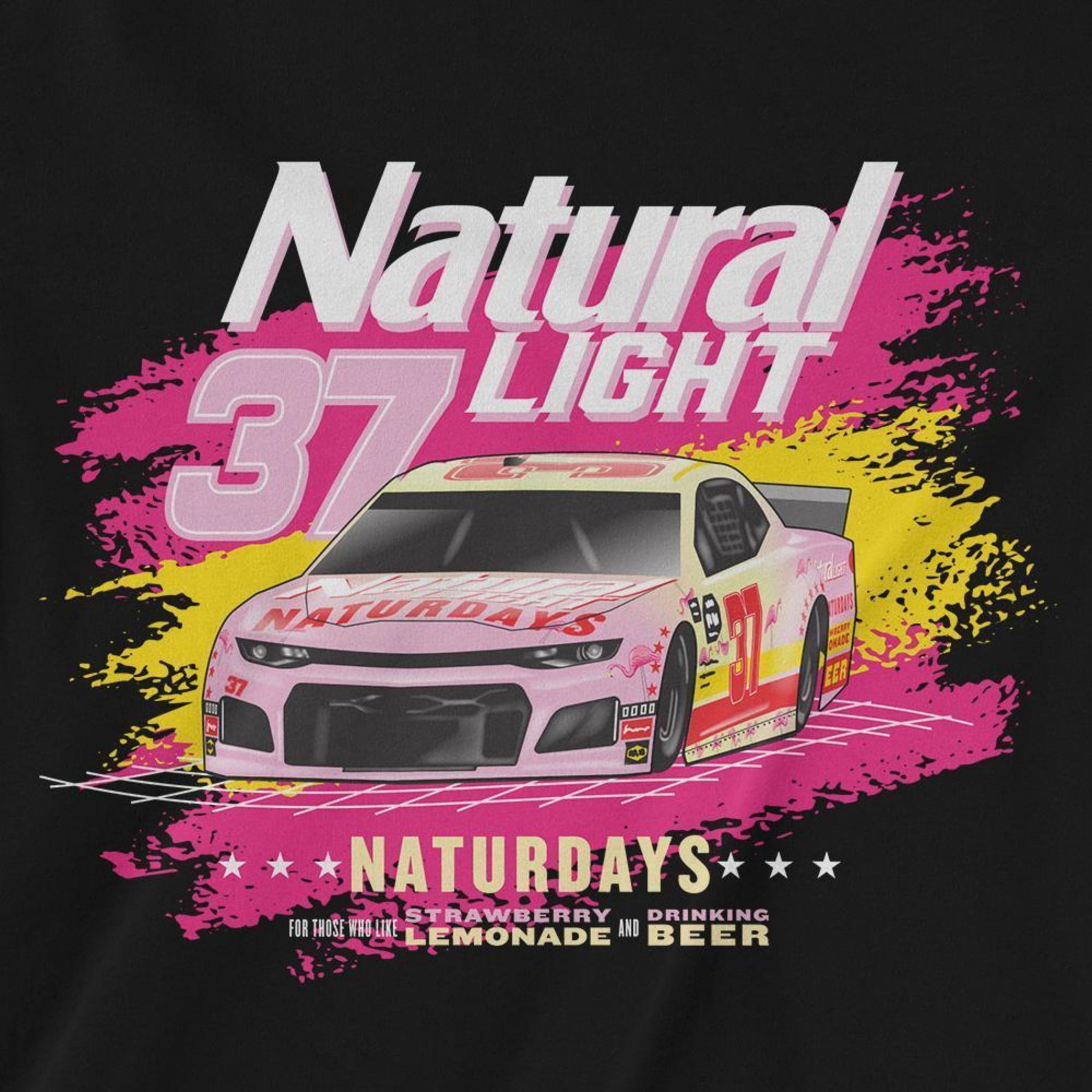 Naturdays NASCAR Natural Light #37 Car T-Shirt-Large