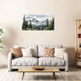 thumbnail image 6 of Forest Canvas Wall Art Living Room Wall Decor Large Nature Contemporary Modern Landscape Foggy Sunshine for Kitchen Office Home Decoration (Frame Not Included), 6 of 9
