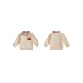 thumbnail image 2 of RUINIXCW Toddler Baby Boy Girl Thanksgiving Sweatshirt Outfit Infant Baby Boys Girls Fall Shirt Clothes Casual Letter Turkey Embroidery Plaid Collar Half Zip Up Long Sleeve Pullover Tops, 2 of 9
