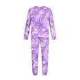 thumbnail image 6 of Family Halloween Pajama Set Long Sleeve Crew Neck, Soft Halloween Family Pajamas with Crystal Ball Skull Print, Cool Matching Halloween Pajamas Sleepwear, 6 of 6