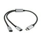 thumbnail image 4 of Adaptador USB C a USB C hembra, cable divisor USB en Y, USB C a macho hembra☴. R3S8, 4 of 7