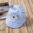 thumbnail image 4 of Sombrero de sol brillar para bebés 0-3 meses Gorra de béisbol de oso de dibujos animados, 4 of 5