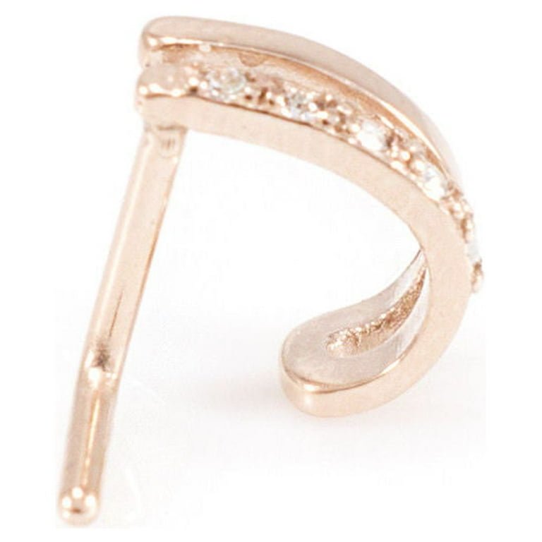 Faux hoop l 2024 shaped nose ring