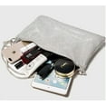 thumbnail image 5 of LEZMORE Women's Glitter Rhinestone Purse Crystal Evening Clutch Bag Shoulder Underarm Bag Silver, 5 of 10