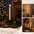 thumbnail image 4 of Timer‑Controlled Flameless LED Taper Candle, 6H ON 18H OFF Automatic Cycle Long Stick Candle with Dripping Wax Effect and Built‑in Base, Battery‑Operated for Christmas Home Decor, 4 of 6
