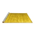 thumbnail image 2 of Ahgly Company Machine Washable Indoor Rectangle Solid Yellow Modern Area Rugs, 4' x 6', 2 of 4
