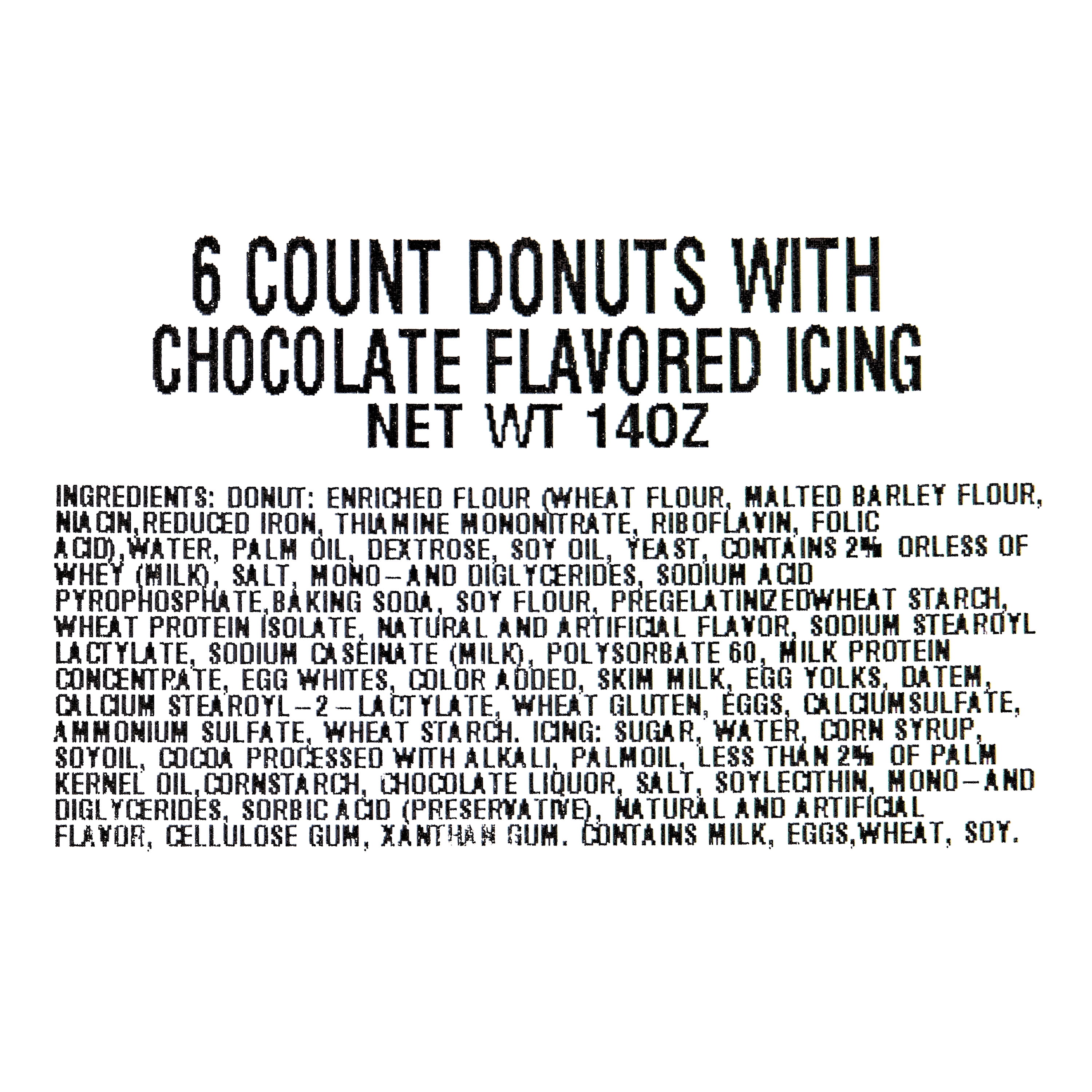 Freshness Guaranteed Whole Donuts with Chocolate Icing, 14 oz, 6 Count
