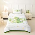 thumbnail image 2 of Homewish Cartoon Dragon Twin Duvet Cover,Lovely Animal Twin Bedding,White,Reversible,2 Pieces,1 Duvet Cover and 1 Pillowcase, 2 of 6