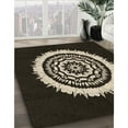 thumbnail image 3 of Ahgly Company Machine Washable Indoor Square Transitional Night Black Area Rugs, 7' Square, 3 of 7