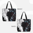 thumbnail image 2 of Fotbe Butterfly Angel Wings Art Bolsa Tote con Estampado para Mujer, Bolsos con Cremallera, Bolsa de Hombro Casual de Gran Capacidad con Bolsillos Internos, 2 of 7