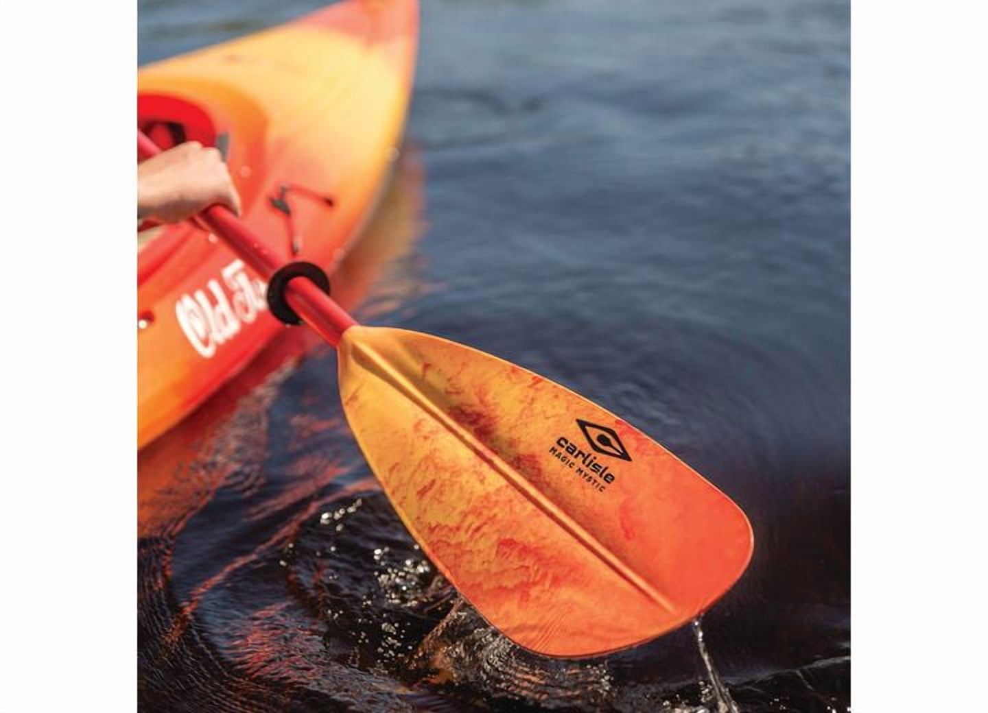 Carlisle Paddles Magic Mystic Kayak Paddle with Polypropylene Blades and Aluminum Shaft, 240cm - Sunrise