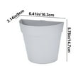 thumbnail image 3 of Suncoda Office Storage & Organization, Organization and Storage Automatic Water Absorbing Flowerpot Plastic Circular Flowerpot, 3 of 6