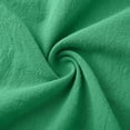 thumbnail image 7 of Feancey Womens Linen Shirts 3/4 Length Sleeve Round Neck Tops Summer Casual Boho Blouse Solid Color Loose Beach Vacation Tshirt Green XL, 7 of 7