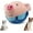Blue pig, variant on Active Moving Pet Plush Toy, 2025 New Squeaky Moving Dog Ball Toy Interactive Puppy Toys, Rechargeable Cartoon Plush Bounce Talking Toys to Keep Them Busy