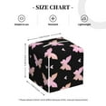 thumbnail image 4 of Sikiie Gradient Butterfly Leather Tissue Box Cover Square, tissue box holder, Tissue Box with Bottom Belt-5.2”x5.2”x5.2”, 4 of 7