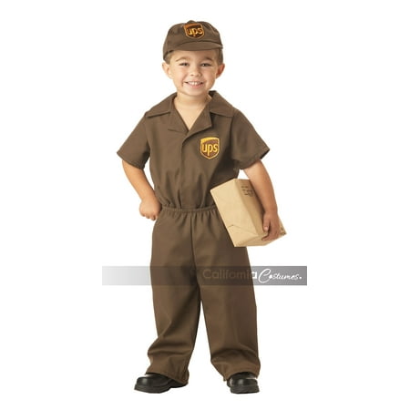 UPS Guy Boy's Costume, Large (4-6), One Color