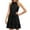 Black, variant on IROINNID Fit&Flare Dress For Women Strapless Sleeveless ed Belted Comfortable Dress Round Neckline Solid Color Dress
