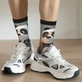 thumbnail image 6 of Cauagu Cartoon Pandas Basketball Print Crew Socks for Women and Men,Adult Athletic Running Socks 1-Pair Sports Socks Work Gear Socks with Moisture Wicking, 6 of 6