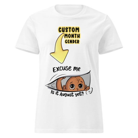 Pregnancy Announcement Baby girl Custom Shirt (S)