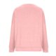 thumbnail image 4 of Blusa de manga larga sólida informal de moda para mujer Blusas de cuello redondo Blusas Camisas Pompotops FGAJ10521, 4 of 5