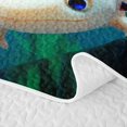thumbnail image 5 of Erosebridal Kawaii Axolotl Quilt King, Sea Animal King Coverlet Set, Stars Reversible 3-Piece, 1 Bedspread and 2 Pillowcases, 5 of 7