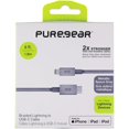 thumbnail image 1 of PureGear Braided MFI to USB-C 6ft. Charging Cable - Metallic Space Gray, 1 of 3