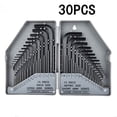 thumbnail image 1 of 30Pcs Hex Key Wrench 0.028"- 3/8" Inch & 0.7mm-10mm Metric Size Spanner Tool, 1 of 9