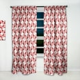 thumbnail image 2 of Designart 'Geometrical Retro Abstract Minimal Pattern XIII' Mid-Century Modern Curtain Panel, 2 of 5