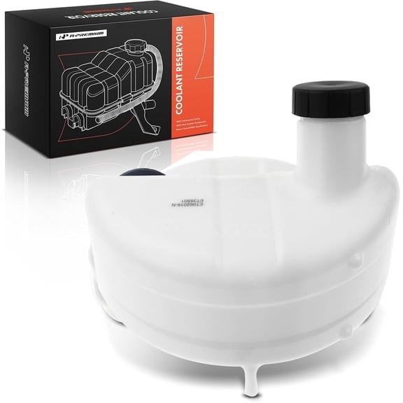 A-Premium Engine Coolant Overflow Recovery Reservoir Tank [with Cap] Compatible with Mack CV 2004-2007, GU7 2008, GU7 2008, Diesel - Front Side
