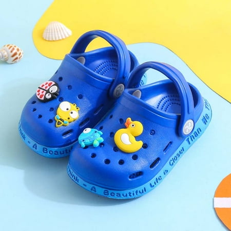 

Toddler Little Kids Shower Pool Slide Sandals Non-Slip Summer Slippers Lightweight Beach Pool Water Shoes for Girls and Boys