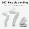 thumbnail image 5 of GlideMoves White Cheerleading shoes girls dance sports shoes ladies training competition Tumbling Athletic 2502 Women 8.5, 5 of 7