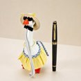 thumbnail image 4 of 7-Inch Desktop Goose Country Style Pearl Necklace Outfit Set – Mini Figurine for Office Desk, Polyester, 4 of 6