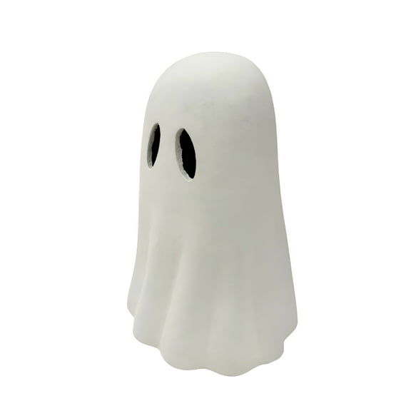 ACDANC Halloween Paper Mache Ghost Tabletop Decoration,White,2.56x3.94