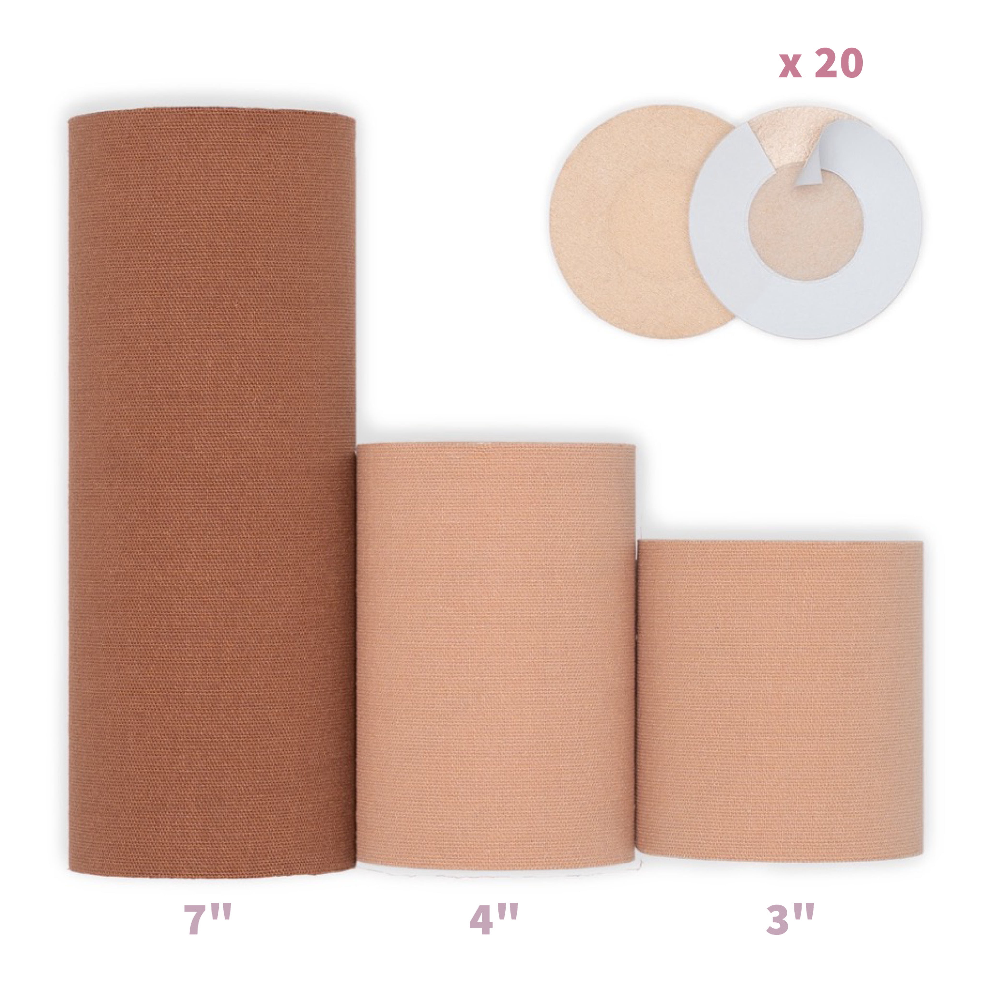 Transgender Tape 3", FTM Binder for Chest Binding, Tucking, Extra Wide Kinesiology Tape, 16.5 feet (Beige)