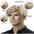 thumbnail image 2 of Peluca Kalyss Corta recta Rubia resistente al calor, 2 of 4