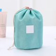 thumbnail image 1 of PURDORED-Bolsa de maquillaje de Color sólido para mujer, neceser cilíndrico de viaje con cordón, impermeable, 1 unidad LIUWENJING unisex, 1 of 2