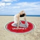 thumbnail image 1 of Toalla de Playa Redonda de Microfibra Gruesa, Grande, con Flecos, Resistente a La Arena, Multiusos, para Picnic y Yoga, 59 Pulgadas, 1 of 6