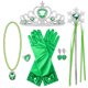 thumbnail image 5 of KAWELL Vestidos de Princesa para Cumpleaños, Disfraz para Niñas con Accesorios de Corona, Varita Mágica y Guantes, Niña 3t, 5 of 6