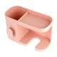 thumbnail image 4 of Soporte para secador de pelo para baño montado en la pared, estante de almacenamiento, cesta de pared multifuncional (rosa), 4 of 8