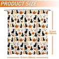 thumbnail image 2 of Halloween Shower Curtain 72x72 Inch Black Cat Shower Curtains for Bathroom with Hooks Halloween Bathroom Home Bath Decor Waterproof Fabric, 2 of 6
