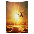 thumbnail image 3 of Ambesonne Scenery Tablecloth Rectangular Table Cover, Widebody Jet Air Plane, 60"x84", Multicolor, 3 of 4